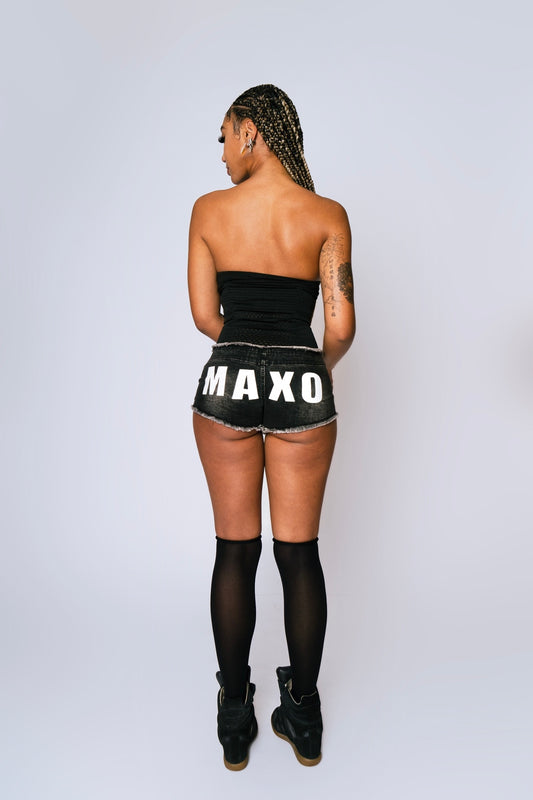 MAXO Low-rise mini shorts